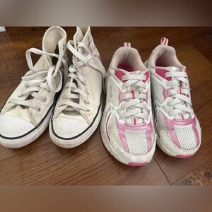 Converse and Avia girls sneakers